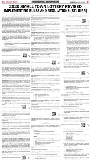 small town lottery guidelines|STL Implementing Rules and Regulations .